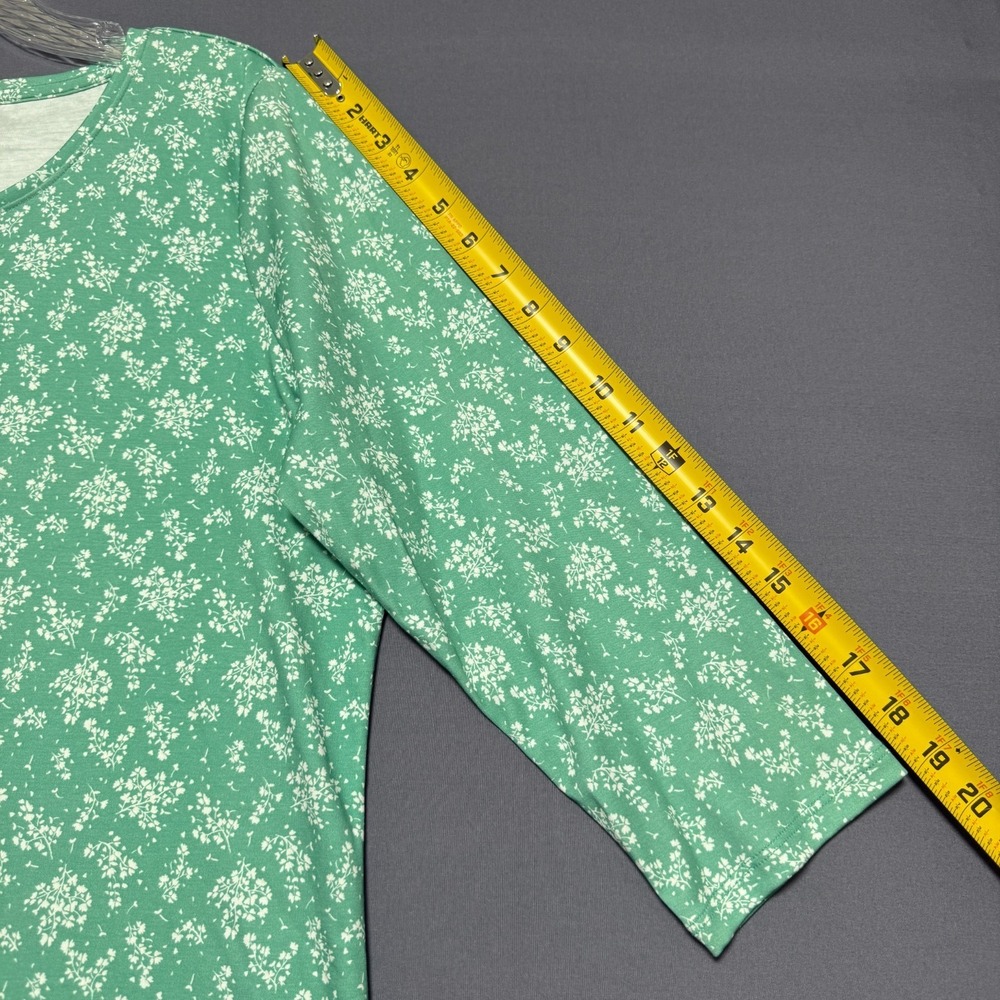 LL Bean Top Womens L Floral Cottagecore Coastal Grandma Prairie Casual Classic - Picture 4 of 8